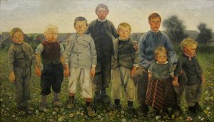Os meninos da série As idades do compatriota
